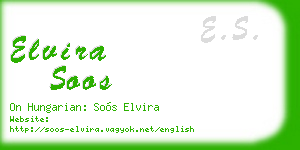 elvira soos business card