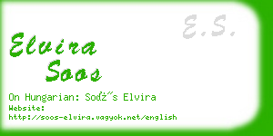 elvira soos business card